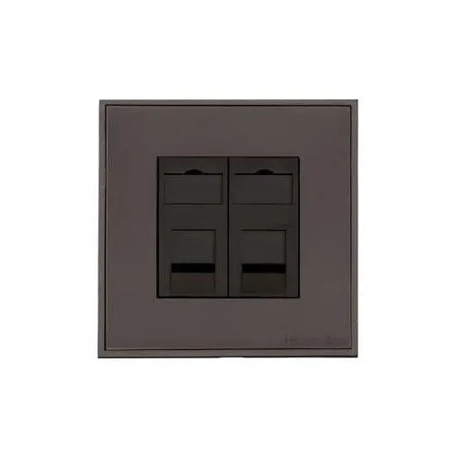 Executive Range-Matt Bronze-2 Gang Master Line Socket