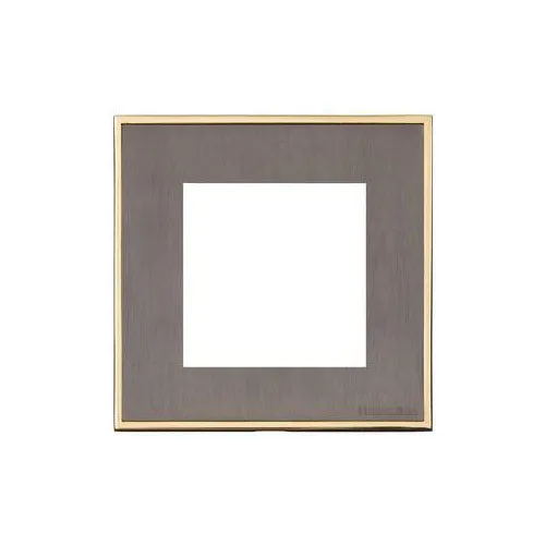 Executive Range-Satin Black Nickel-2 Module Euro Plate