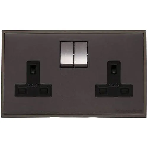 Executive Range-Matt Bronze-Double Socket (13 Amp)
