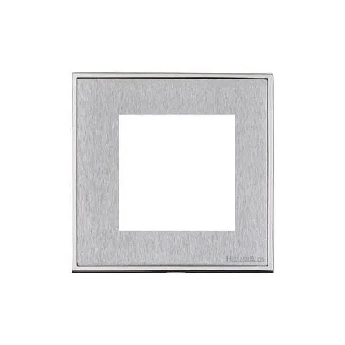 Executive Range-Satin Chrome-2 Module Euro Plate