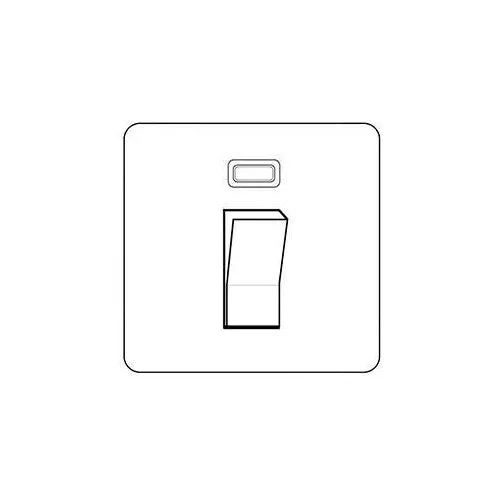 Executive Range-Polished Black Nickel-45A Switch with Neon (single plate)