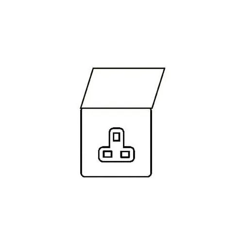 Elite Floor Socket -Satin Brass -Single Socket Unswitched (13 Amp)