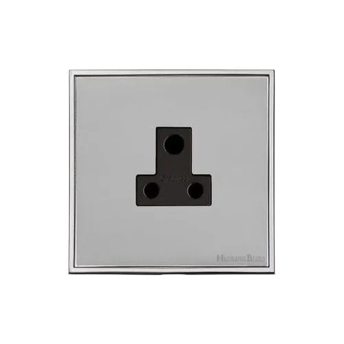 Executive Range-Polished Chrome-5 Amp 3 Round Pin Socket