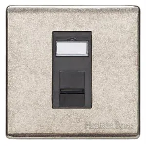 Vintage Range Rustic Nickel-1 Gang RJ11