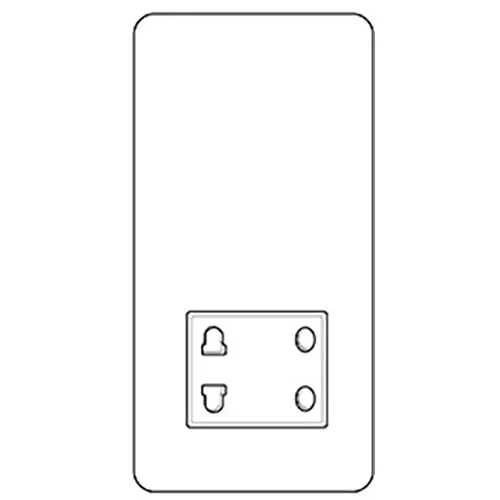 Elite Flat Plate Range-Satin Nickel-Shaver Socket Output Voltage 110/240V