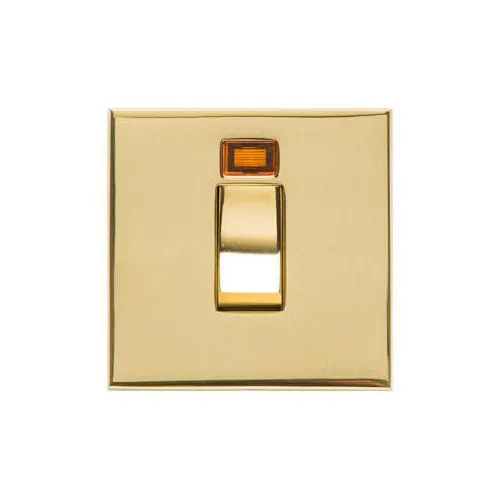 Winchester Range-Polished Brass-45A Switch with Neon (single plate)
