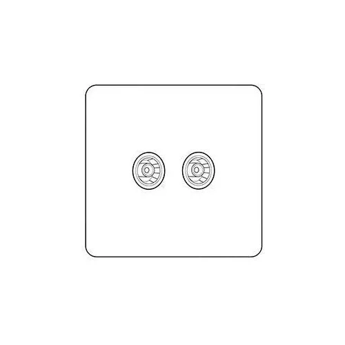 Executive Range-Matt White-TV/FM Diplexed Socket
