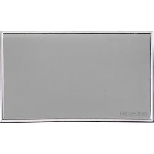 Executive Range-Polished Chrome-Double Blank Plate
