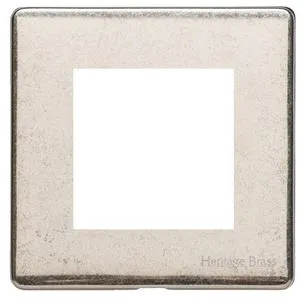 Vintage Range Rustic Nickel-2 Module Euro Plate