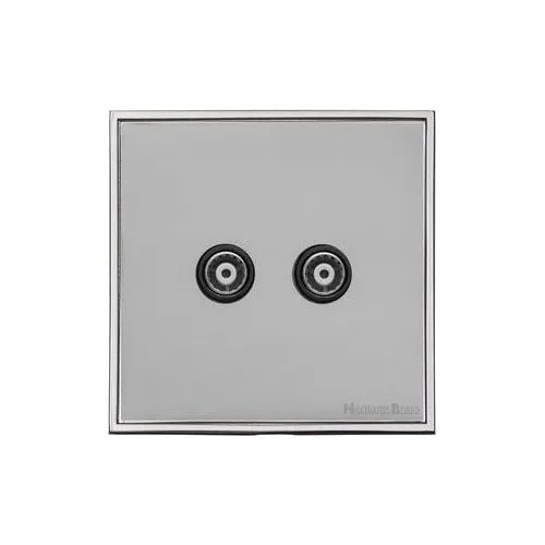 Executive Range-Satin Chrome-TV/FM Diplexed Socket