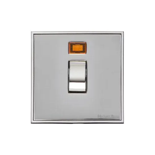 Executive Range-Satin Chrome-20 Amp DP Switch with Neon