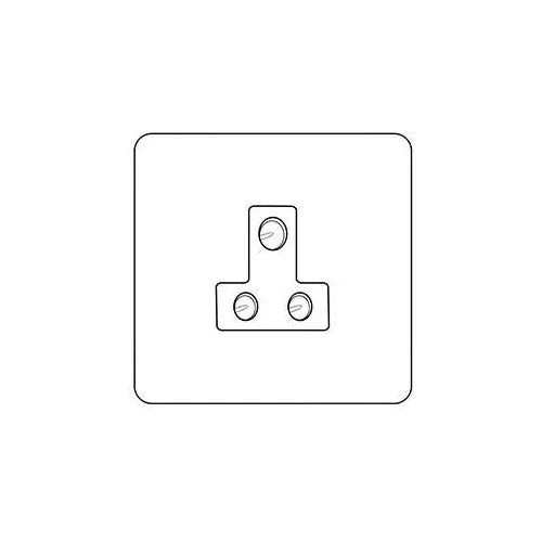 Executive Range-Polished Black Nickel-5 Amp 3 Round Pin Socket