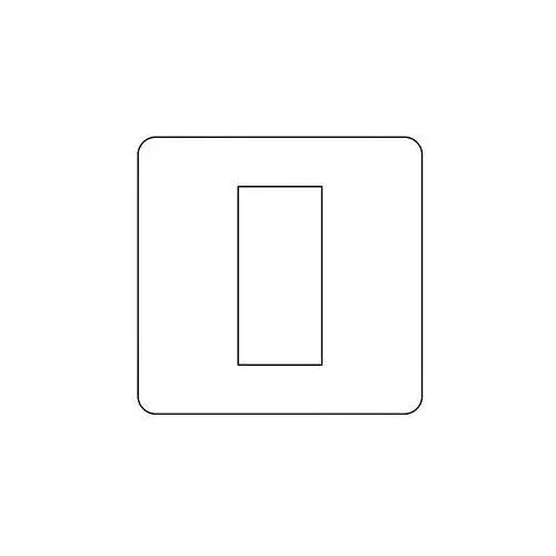 Executive Range-Matt White-1 Module Euro Plate