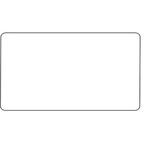 Primed White Flat Plate PW-Double Blank Plate