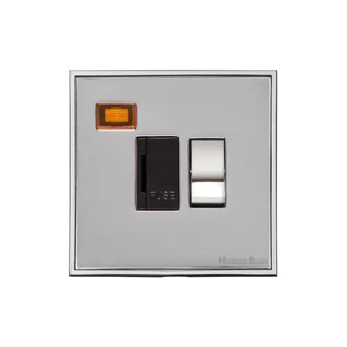 Executive Range-Satin Chrome-Switched Spur with Neon (13 Amp)