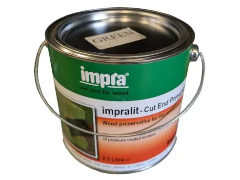 Impra ACQ Cut End Treatment Dab Wood Preservative Green 2.5 Litre Tin