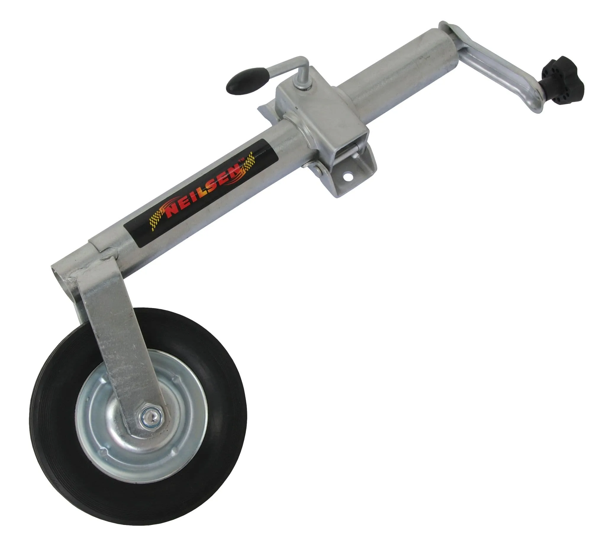 Jockey Wheel 48mm Telescopic Trailer Caravan With Clamp Heavy Duty - 160Kgs
