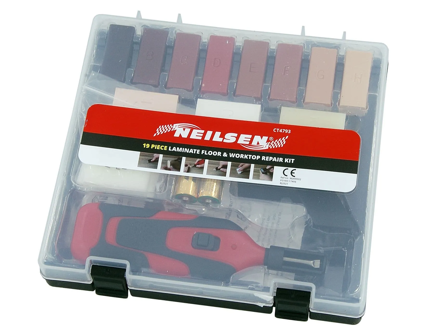 Laminate Floor & Worktop Surface Repair Kit 19Pc