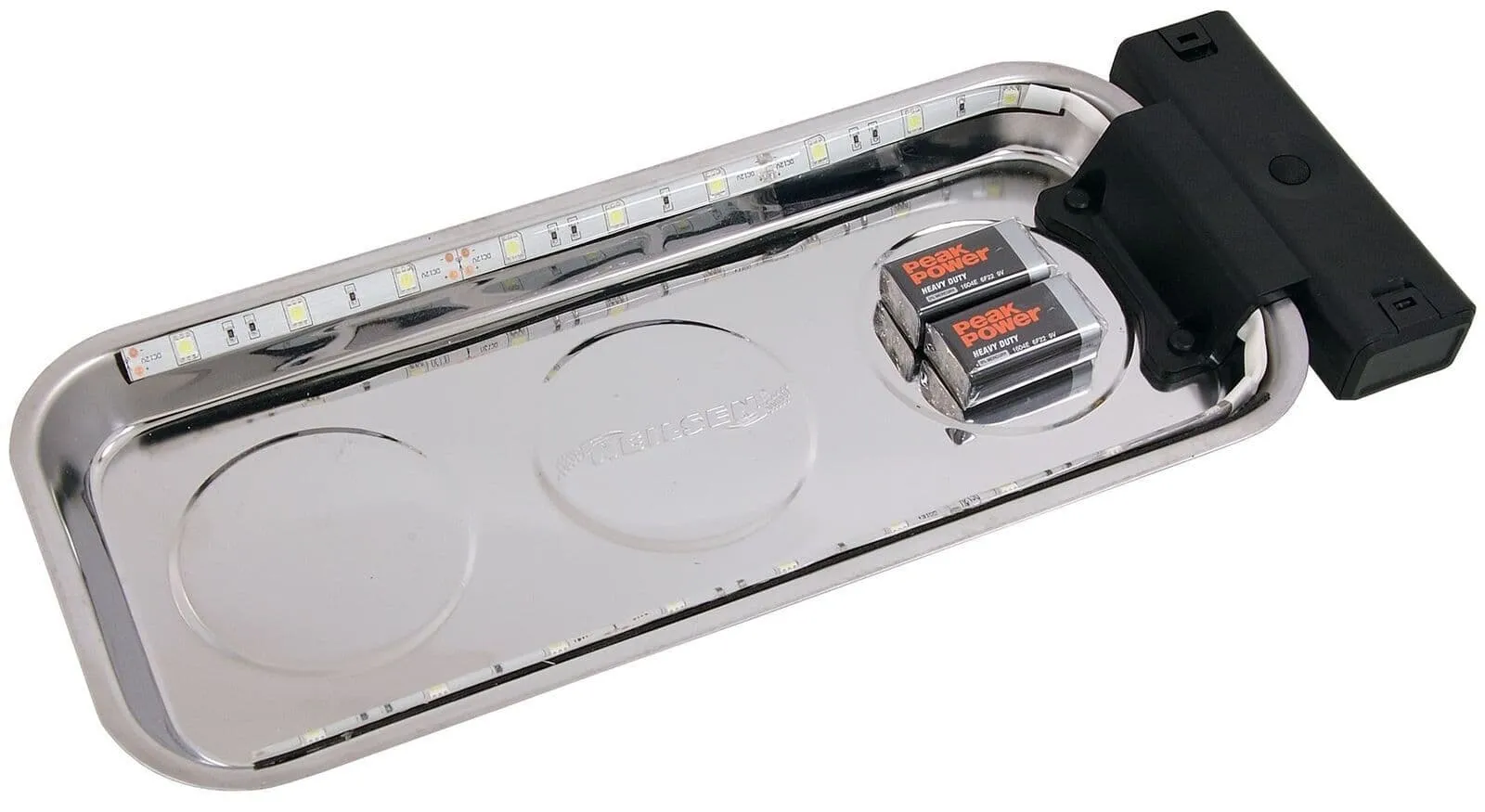 Led Magnetic Stainless Steel Parts Tray - 36Cm X 15Cm X 3mm