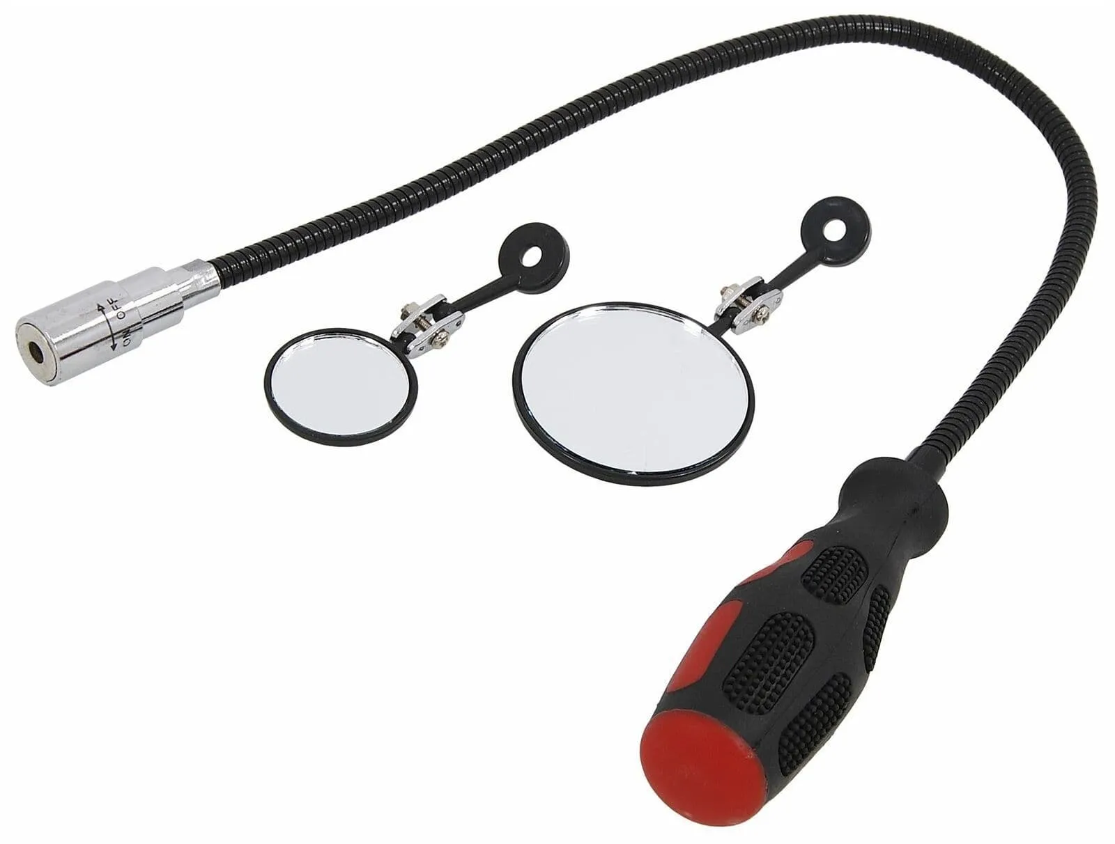 Magnetic Flexiable Led Pick Up Tool And Inspection Mirror Set - 3Pc