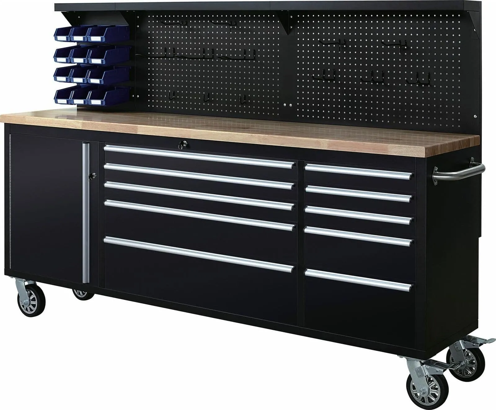 Neilsen 84 Inch 7 Feet Long Toolbox , Tool Chest On Wheels Ct4125