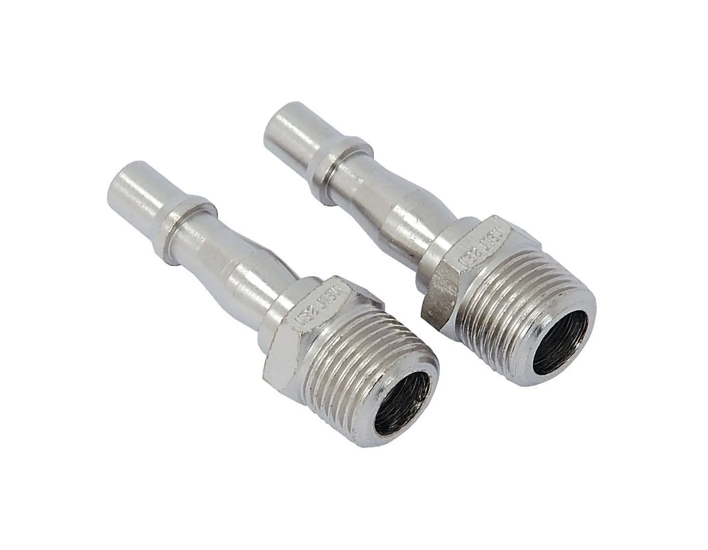 Pack Of 2 Male Airline Bayonet Fitting Connector Set - 3/8" Bsp