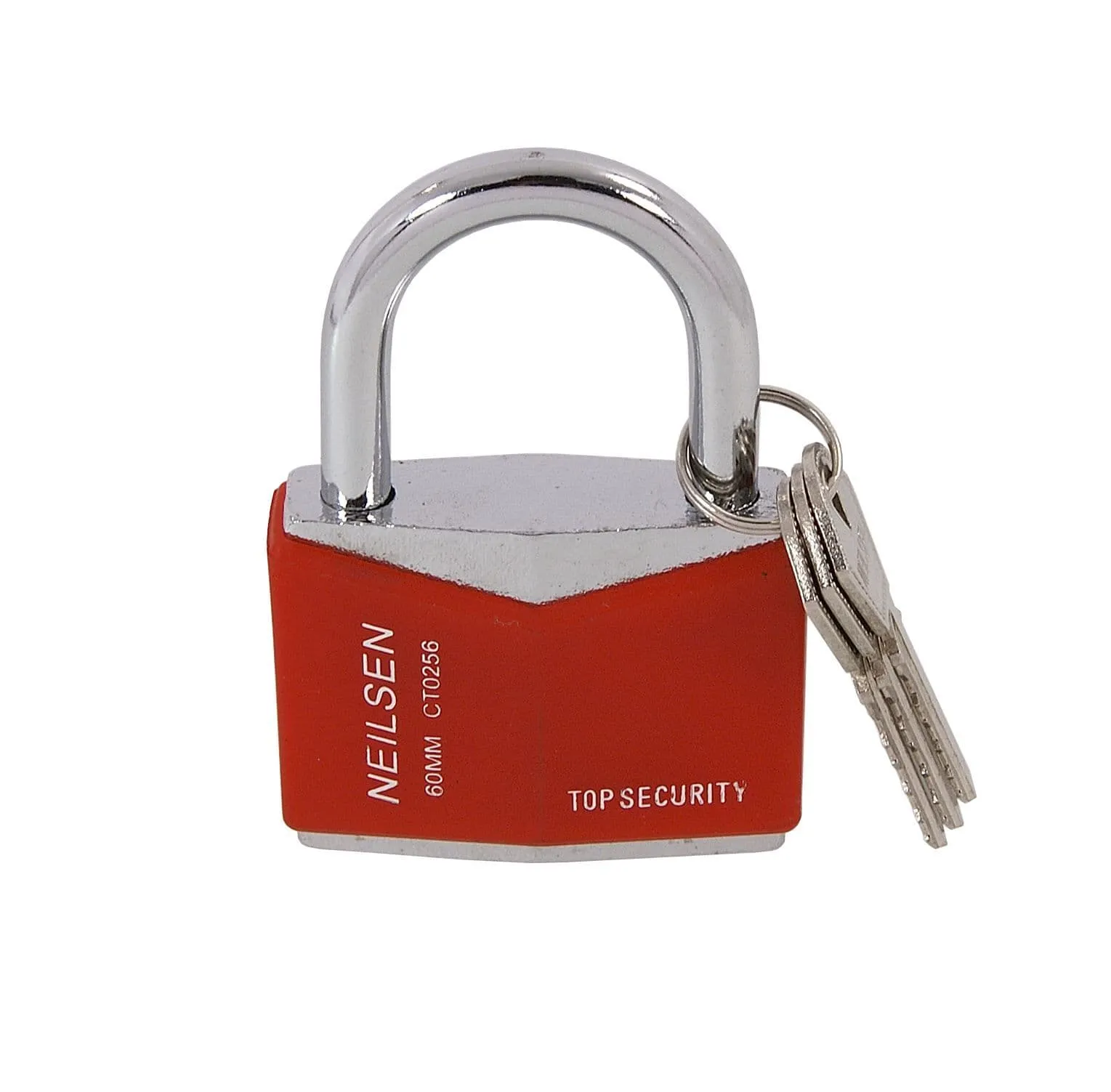 Padlock - Rhombic Chrome Plated 60mm Heavy Duty Padlock - Durable Iron Body