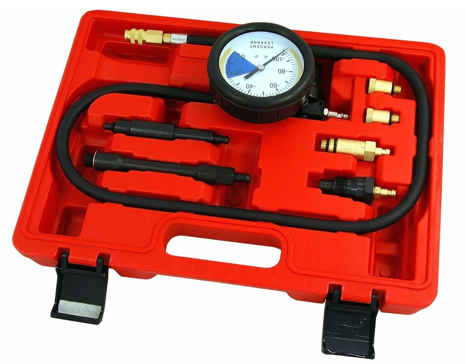 Petrol Engine Cylinder Leak Down Tester Compression Leakage Detector Kit Set