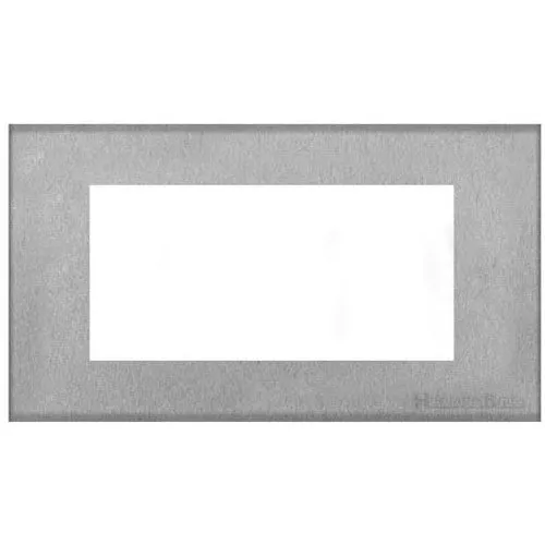 Winchester Range-Satin Chrome -4 Module Euro Plate