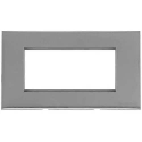Winchester Range-Satin Chrome Silk-4 Module Euro Plate