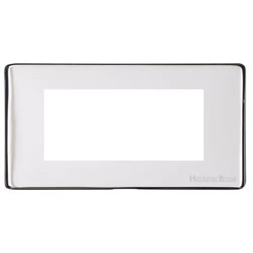 Vintage Range-Polished Chrome-4 Module Euro Plate