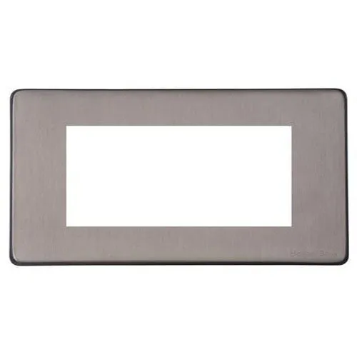 Vintage Range-Satin Black Nickel-4 Module Euro Plate