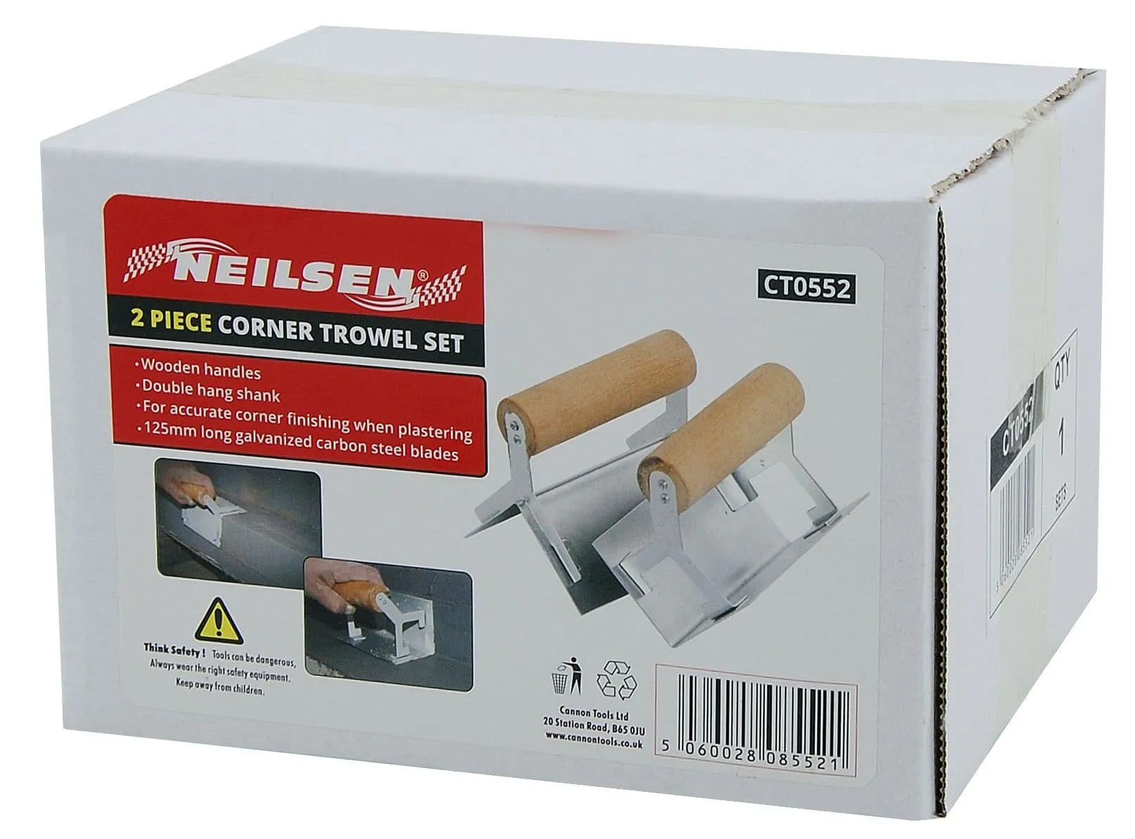 Plastering Corner Trowel Set Internal And External