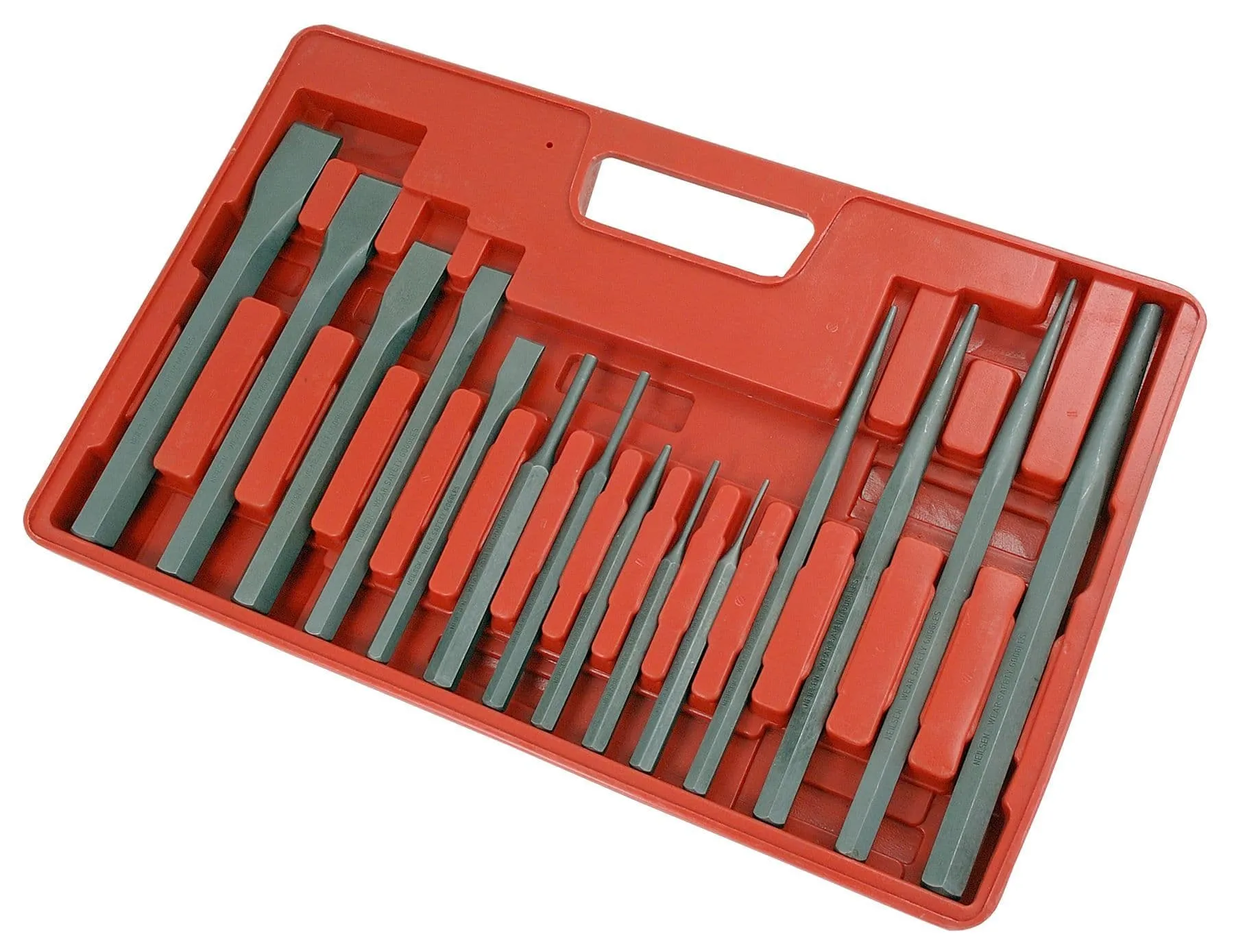 Punch And Chisel Set Pin Punches Tapered Punch + Chisels 14Pc Set