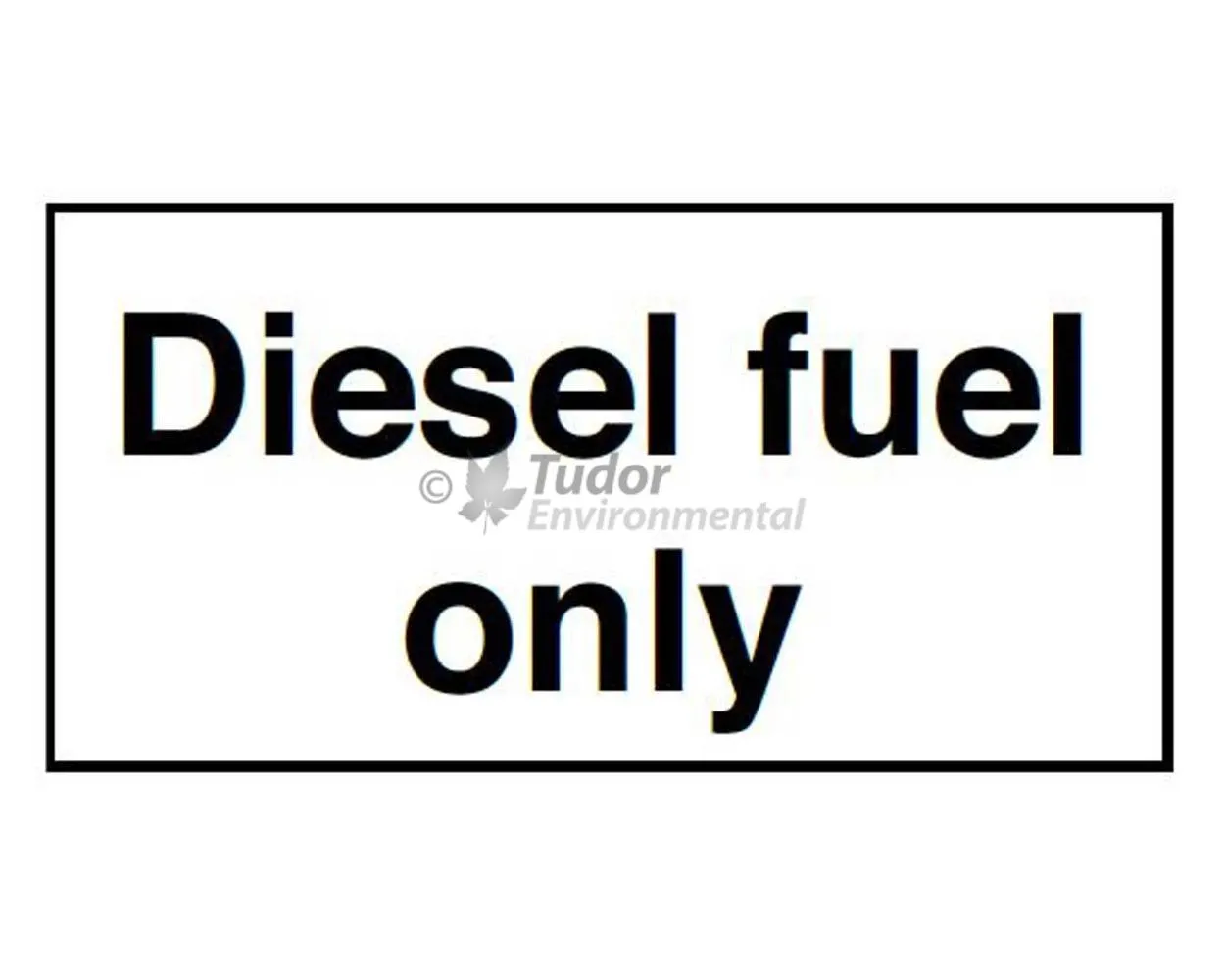 Sign 100x50mm, Diesel fuel only