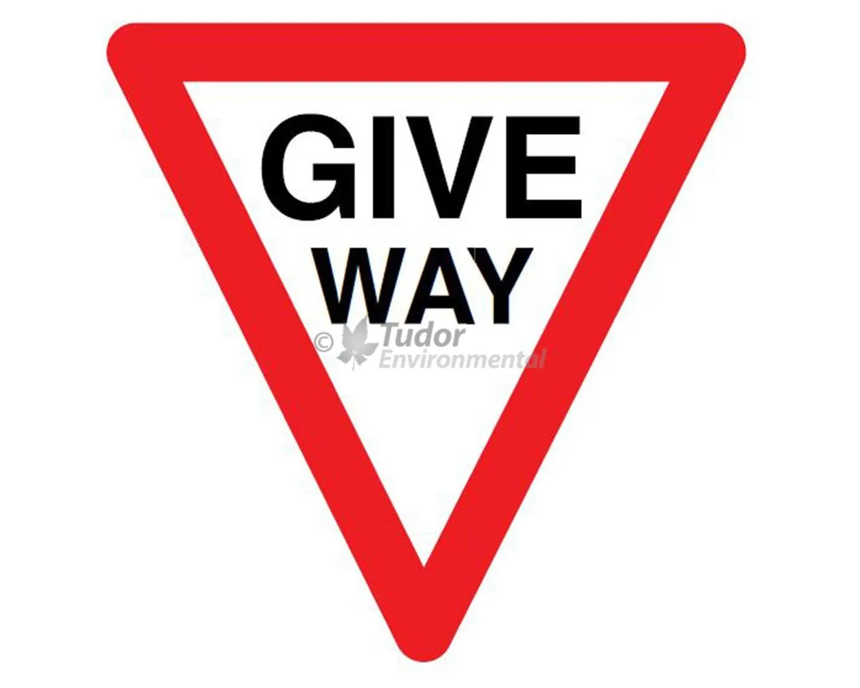 Aluminium Traffic Control Sign 600mm triangle, Give Way