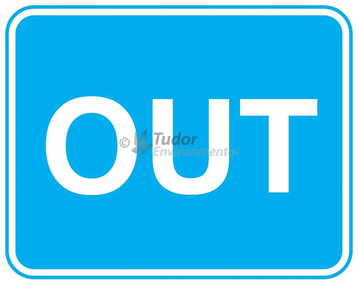 Aluminium Traffic Control Sign 600x450mm, OUT