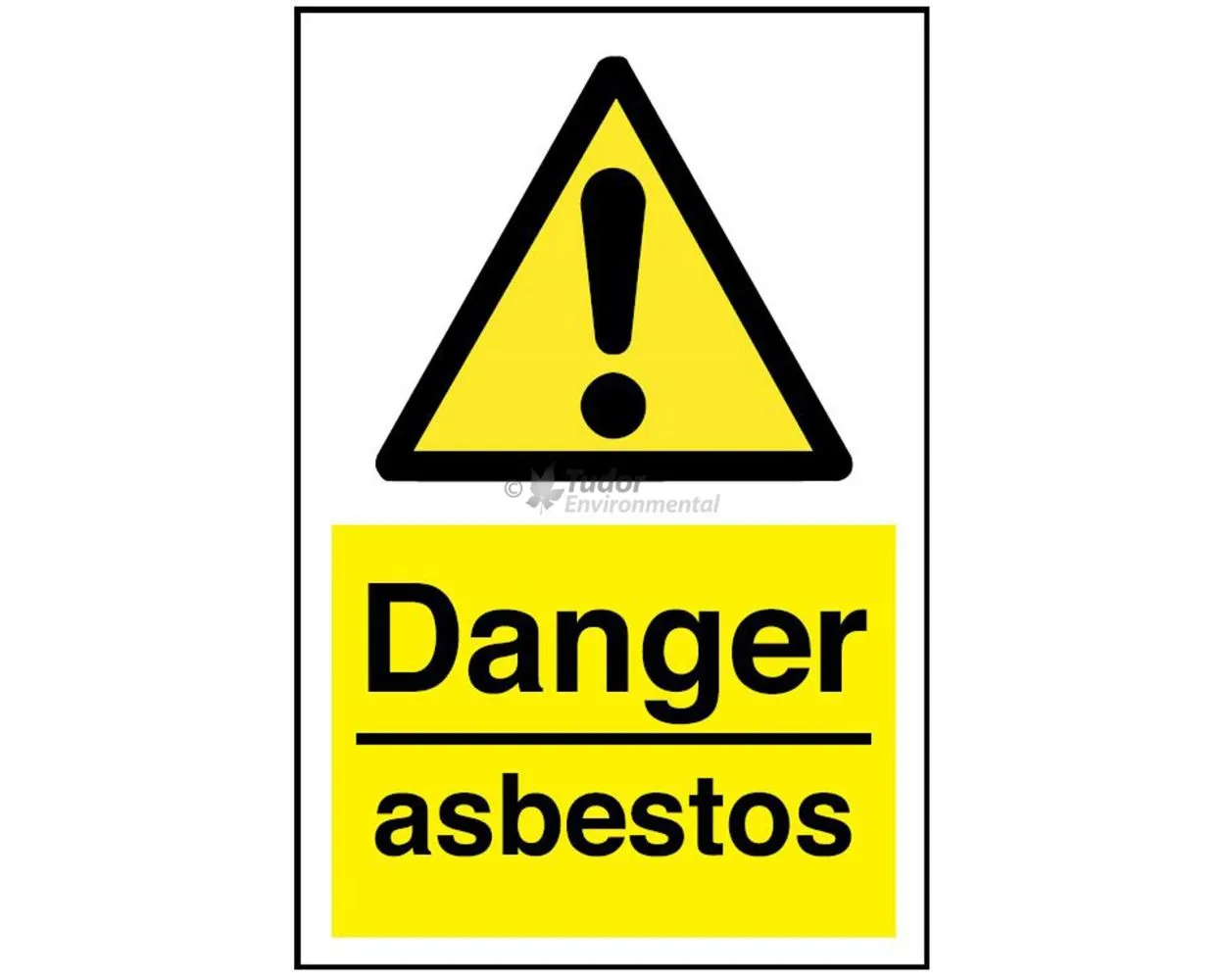Sign 200x300mm, Danger - Asbestos