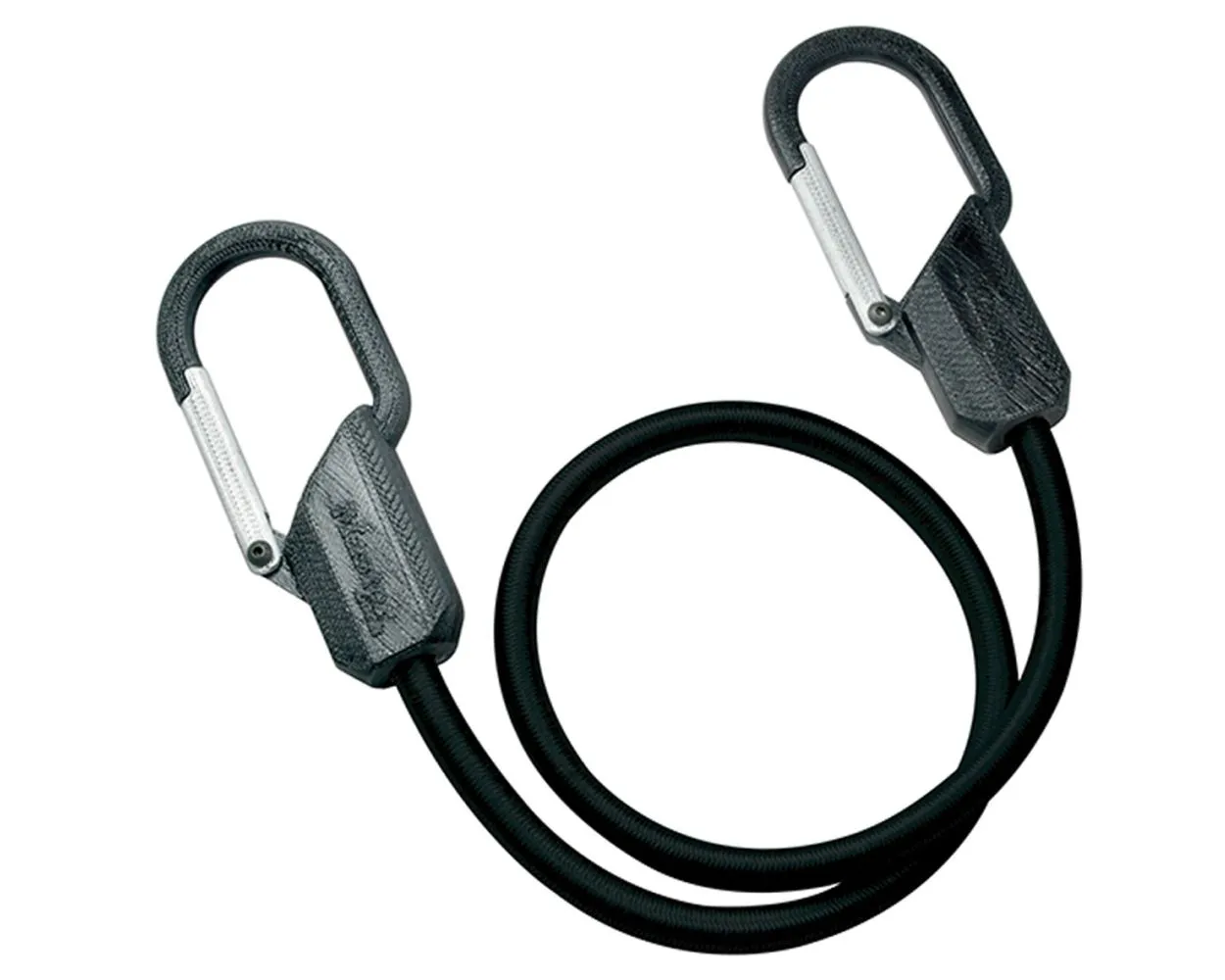 Elastic Bungee Cord c/w 2 x Carabiner hooks, 80cm long