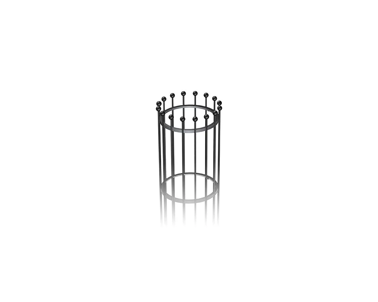 Greenblue Urban 'Ullswater' Vertical Steel Tree Guard 1800mm high x 600mm, black