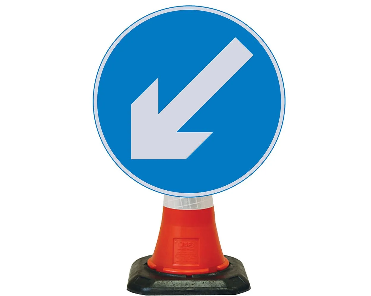 Cone Sign, 600mm, Directional Arrow Left