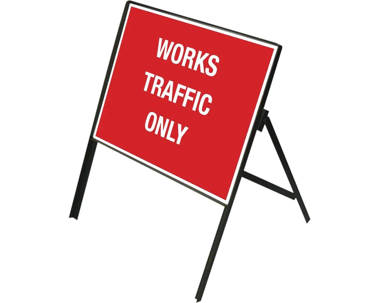 Works Traffic Only Sign, 1050x750mm