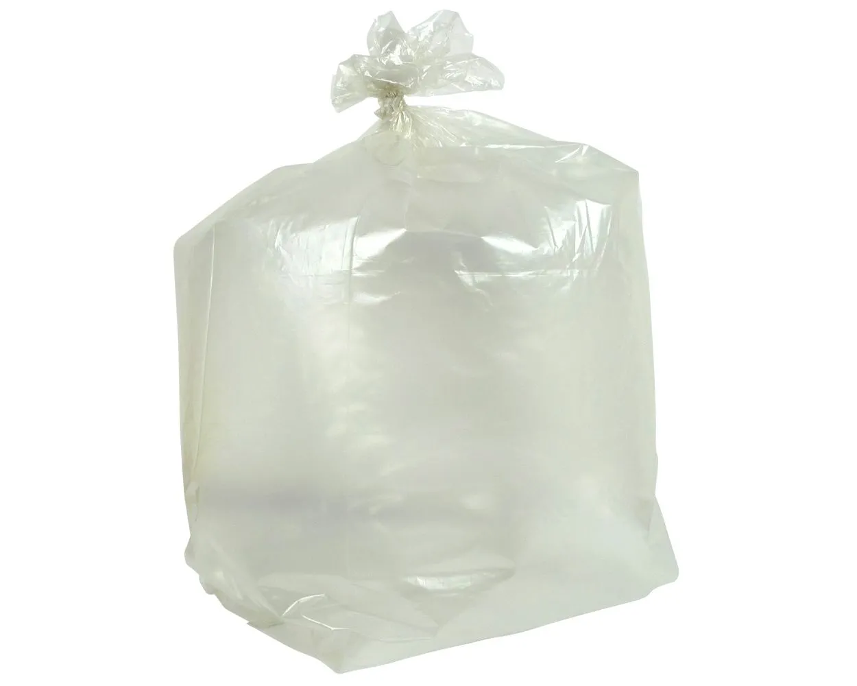 Clear Plastic Rubbish Bag, Heavy Duty, Box of 100