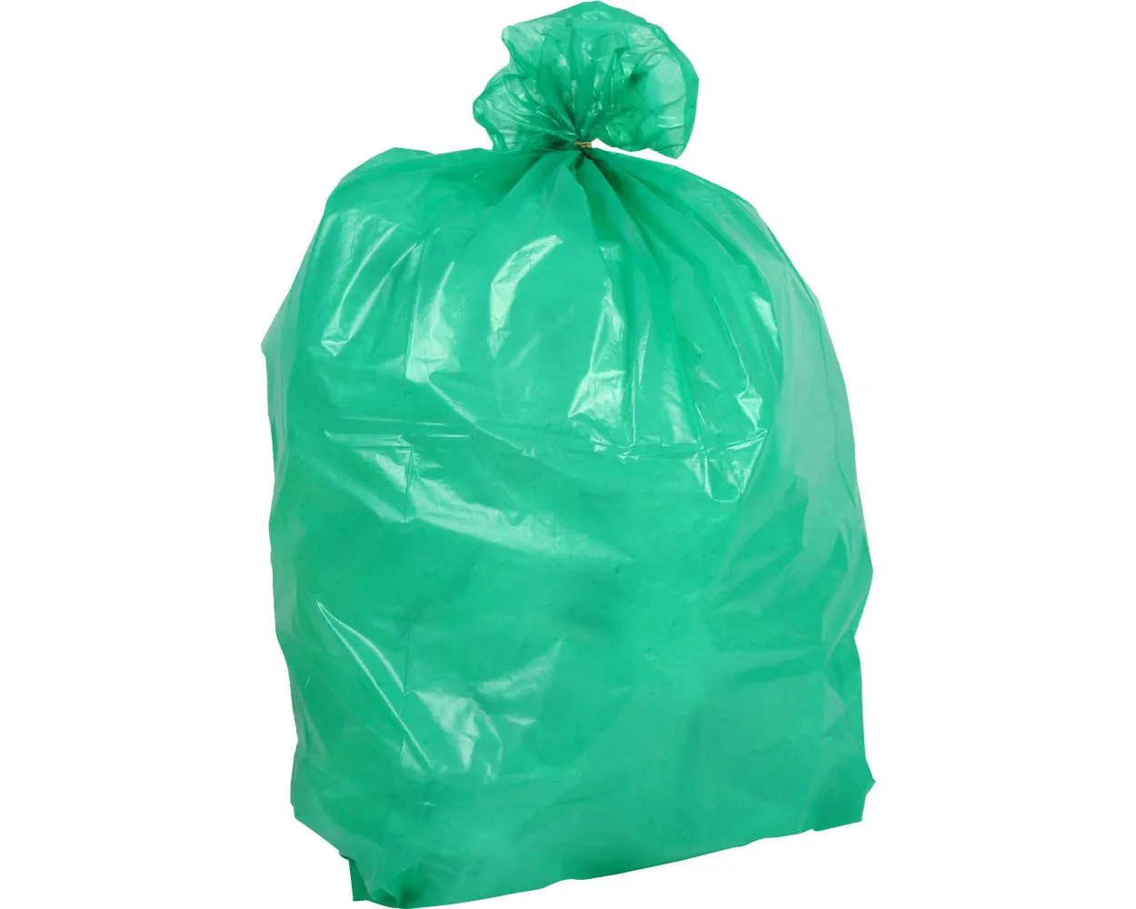 Green Dustbin Liner Bag, Light Duty, Box of 200