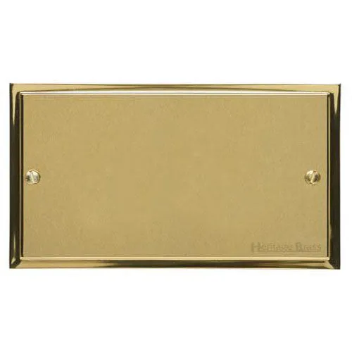 Elite Stepped Plate Range-Satin Brass Dual Finish-Double Blank Plate