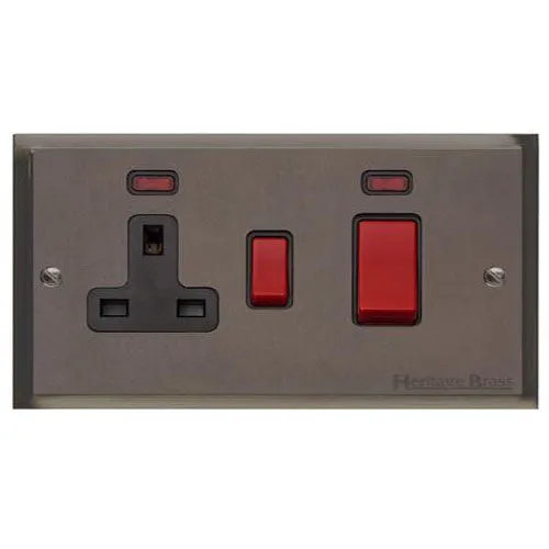 Elite Stepped Plate Range-Matt Bronze-TV/Satellite Socket