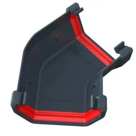 135 Angle Anthracite Grey Square Freeflow