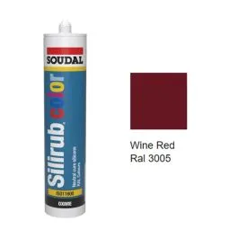 Wine Red Silicone LM Low Modulus Silirub Colour RAL3005 *