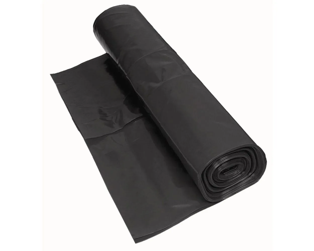 Black Polythene Sheeting, Heavy-Duty, 4m Wide x 25m Roll