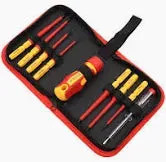 HILKA 9 pce VDE Quick Blade Electricians Screwdriver Set